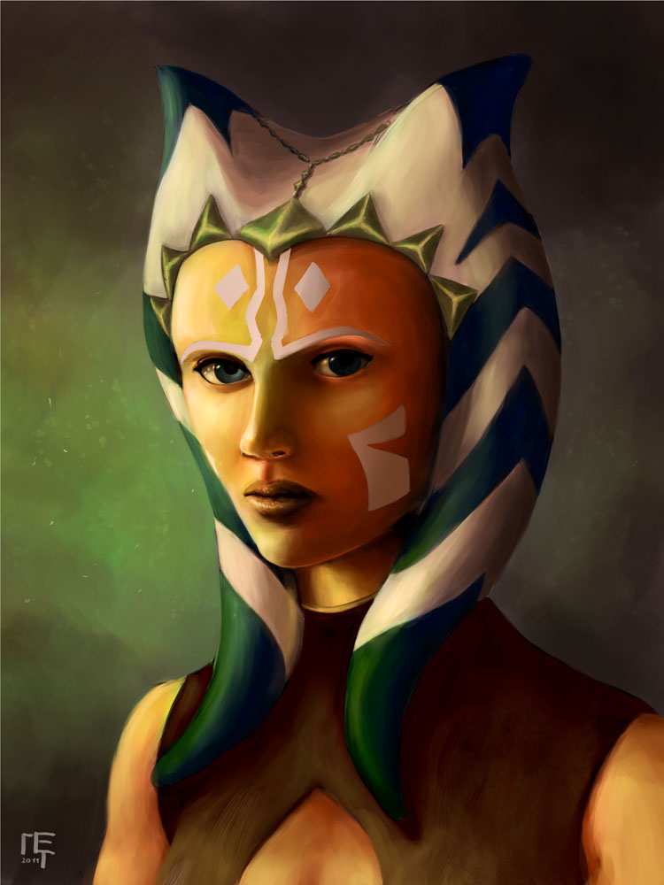 750x1000 Ahsoka Tano By Meteorskies - Ahsoka Tano Painting