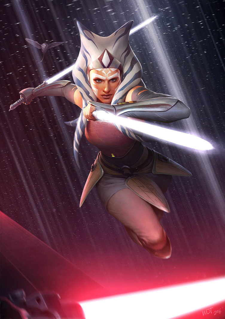 752x1063 Ahsoka Tano By Wraithdt - Ahsoka Tano Painting