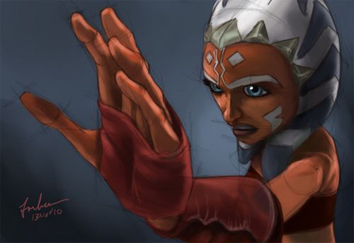 500x344 Ahsoka Tano Padawan Learner - Ahsoka Tano Painting