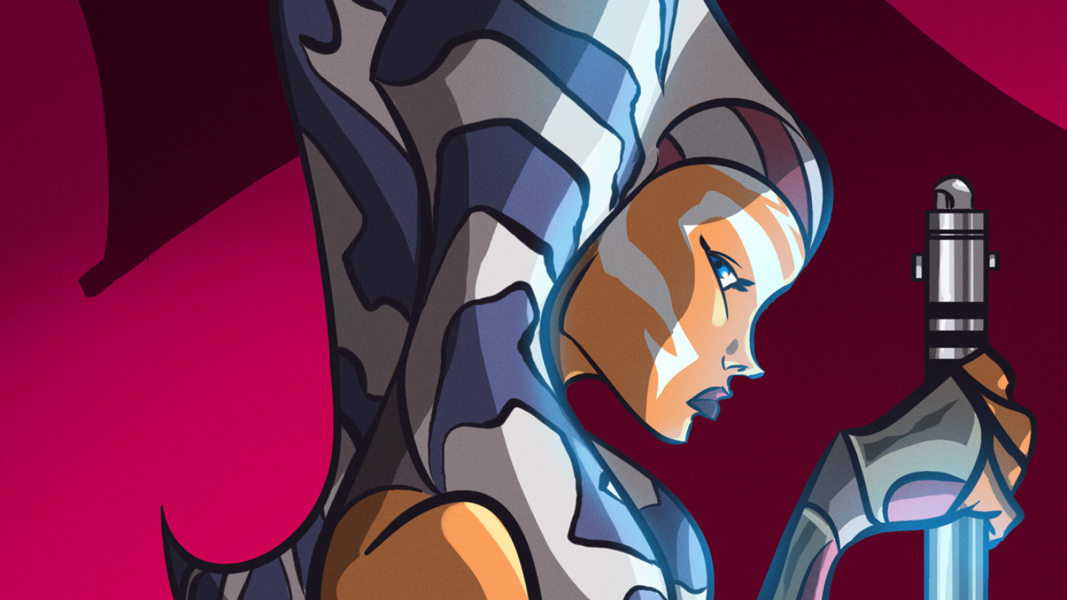 1536x864 Announcing The Star Wars Rebels Season Two Fan Art Contest Winners - Ahsoka Tano Painting