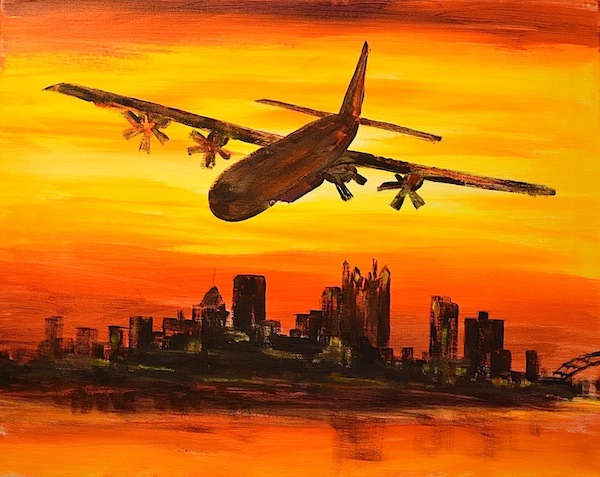 600x477 Paintings Paint Monkey - Air Force Painting
