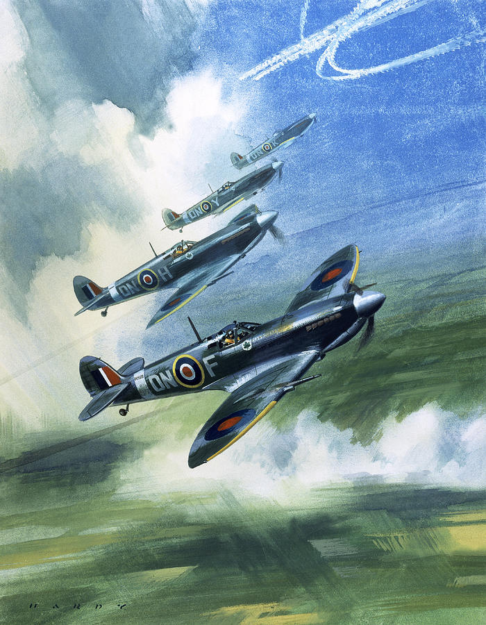 700x900 Patrolling Flight Of 416 Squadron, Royal Canadian Air Force - Air Force Painting