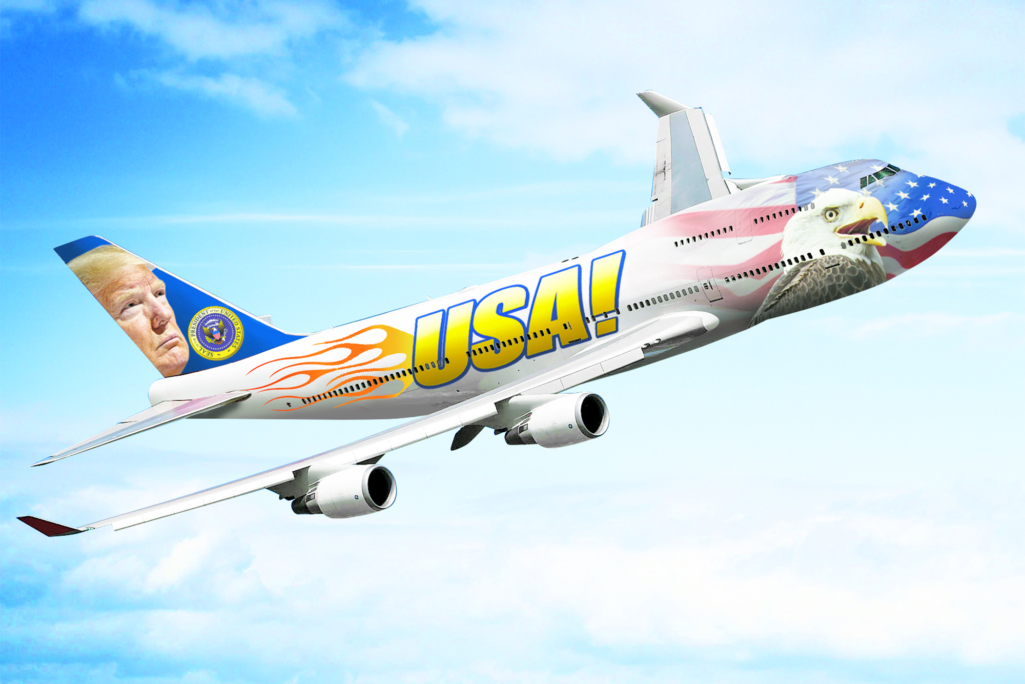 2000x1334 Trump Wants A More Patriotic Paint Job For Air Force One - Air Force Painting