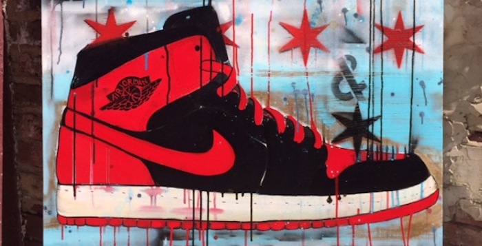 700x357 2018 Outlet D6861 08e19 Air Jordan Shoes Art - Air Jordan Painting