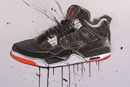 450x301 New Dave White Air Jordan Paintings Sneakerfiles - Air Jordan Painting