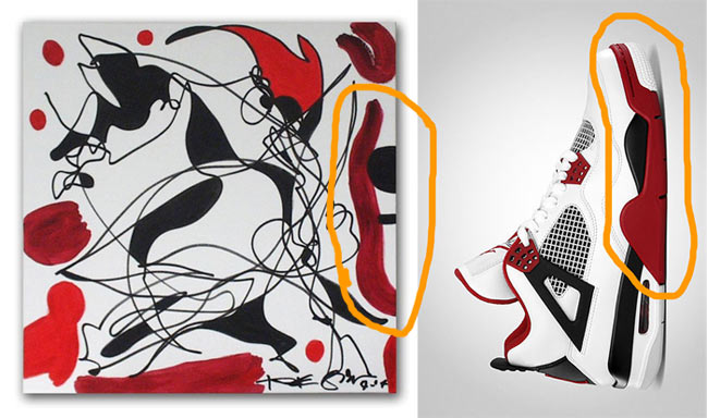 650x384 Take A Look How Similar Is This Air Jordan 4 Retro - Air Jordan Painting