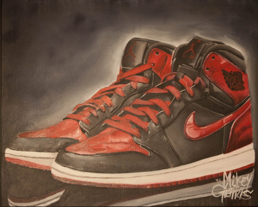 900x720 Air Jordan 1 By Misternance - Air Jordan Painting