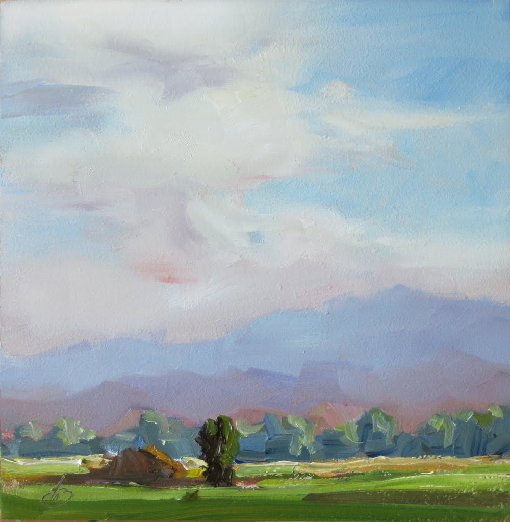 1000x1023 Tom Brown Fine Art Tom Brown, Pastoral Landscape, Plein Air Painting - Air Painting