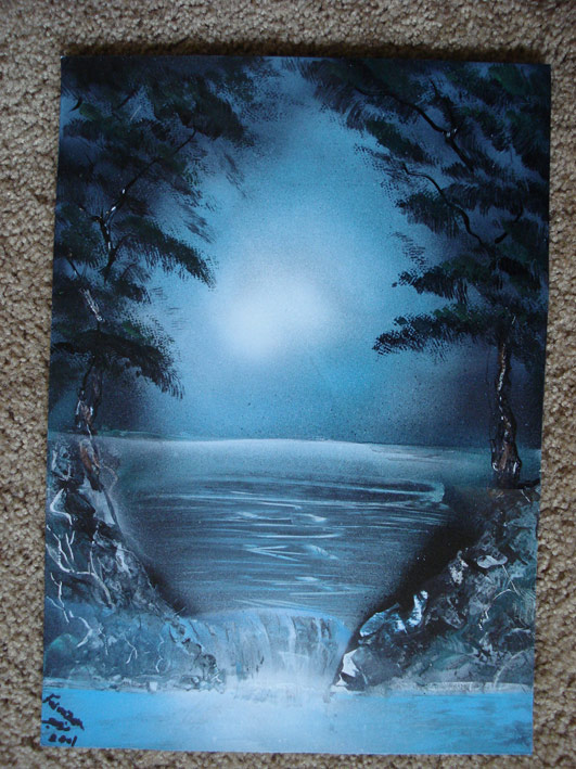 Airbrush Painting Landscape