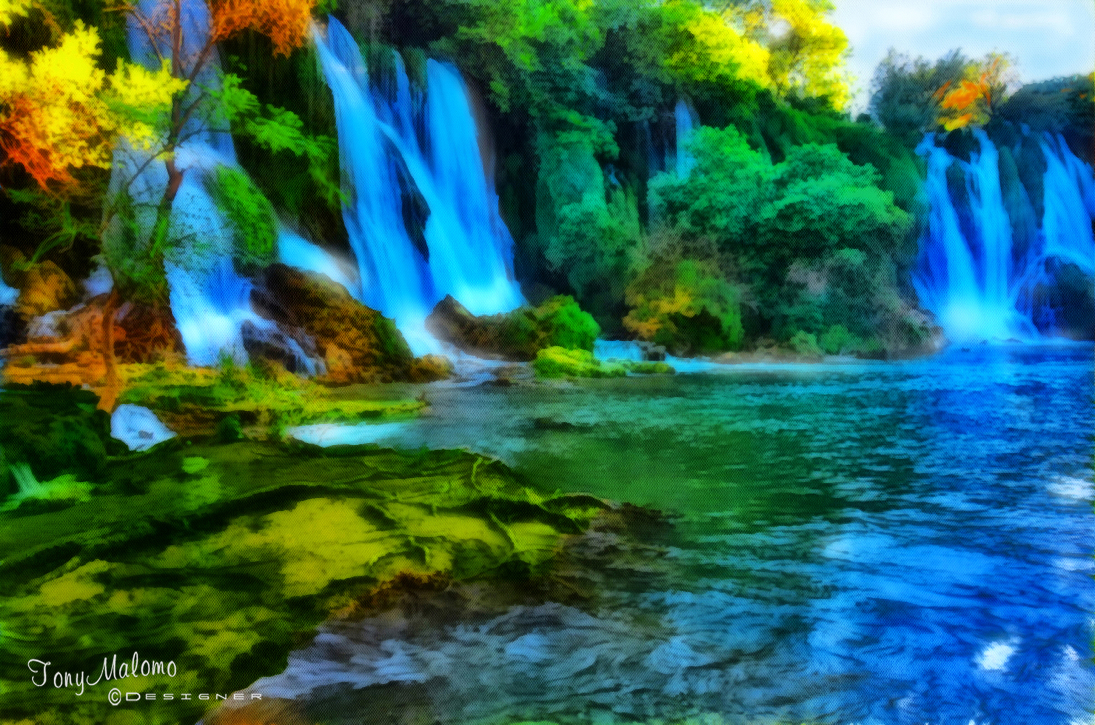 2173x1440 Kravica (Digital Painting Airbrush) - Airbrush Painting Landscape