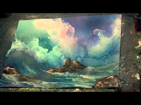480x360 Airbrush Painting Secrets Waves And Underwater Video Tutorials - Airbrush Painting Landscape