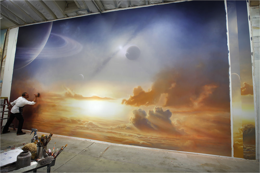 1000x667 Hand Painted Murals, Custom Fine Art Paintings, Glass Tile Mosaic - Airbrush Wall Painting