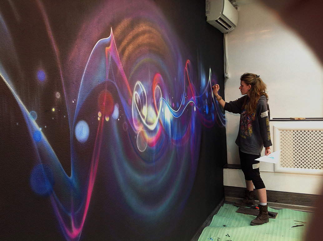 1034x772 Wall Painting (Airbrush + Brush) By Aelitadir - Airbrush Wall Painting