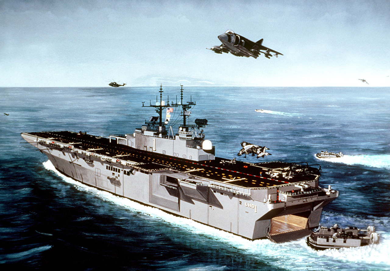 1280x888 Photos Aircraft Carrier Ships Painting Art Army - Aircraft Carrier Painting