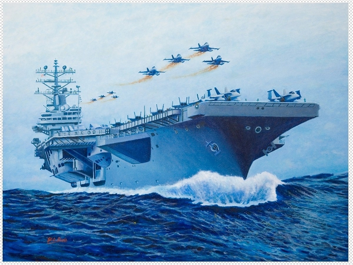 Aircraft Carrier Painting At PaintingValley Com Explore Collection Of   Aircraft Carrier Painting 15 