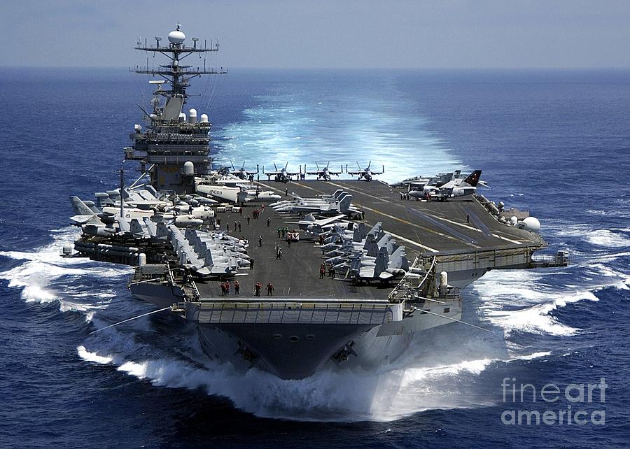 900x642 The Aircraft Carrier Painting By Celestial Images - Aircraft Carrier Painting