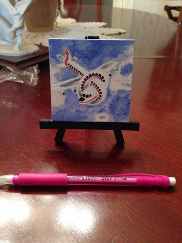 375x500 Airplane The Movie Painting - Airplane Movie Painting