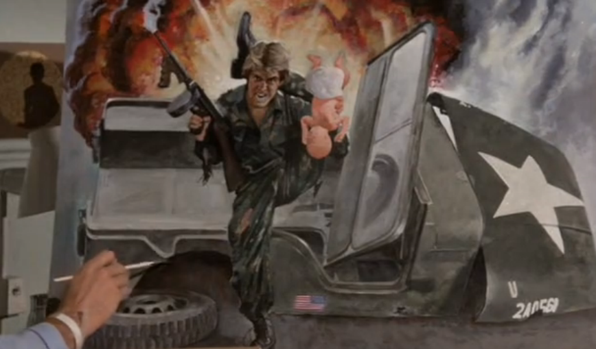 868x509 Beautiful Painting From The Movie Airplane! - Airplane Movie Painting