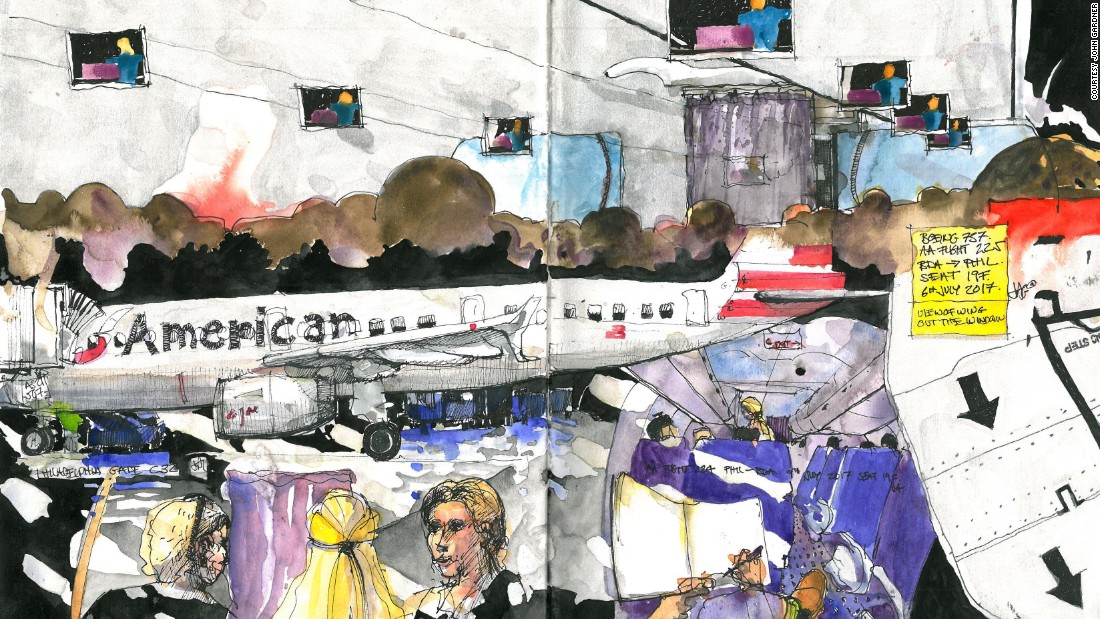 1100x619 Painting On Planes Stunning Sketches Of Airplane Life Fou - Airplane Movie Painting