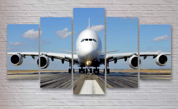 600x367 Printed Movie Airplane Portrait Satues Painting On Canvas Room - Airplane Movie Painting