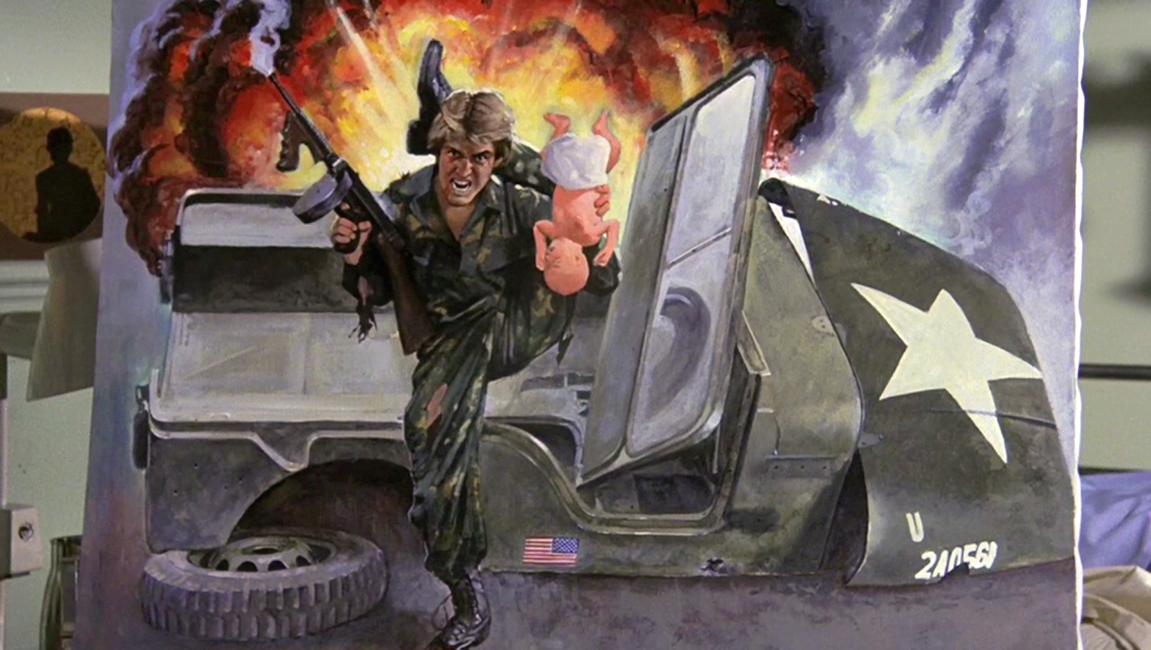 1656x936 Airplane! Ted's Painting Gndn - Airplane Movie Painting