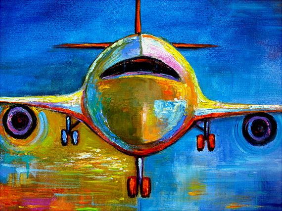 570x427 Hey, I Found This Really Awesome Etsy Listing - Airplane Painting