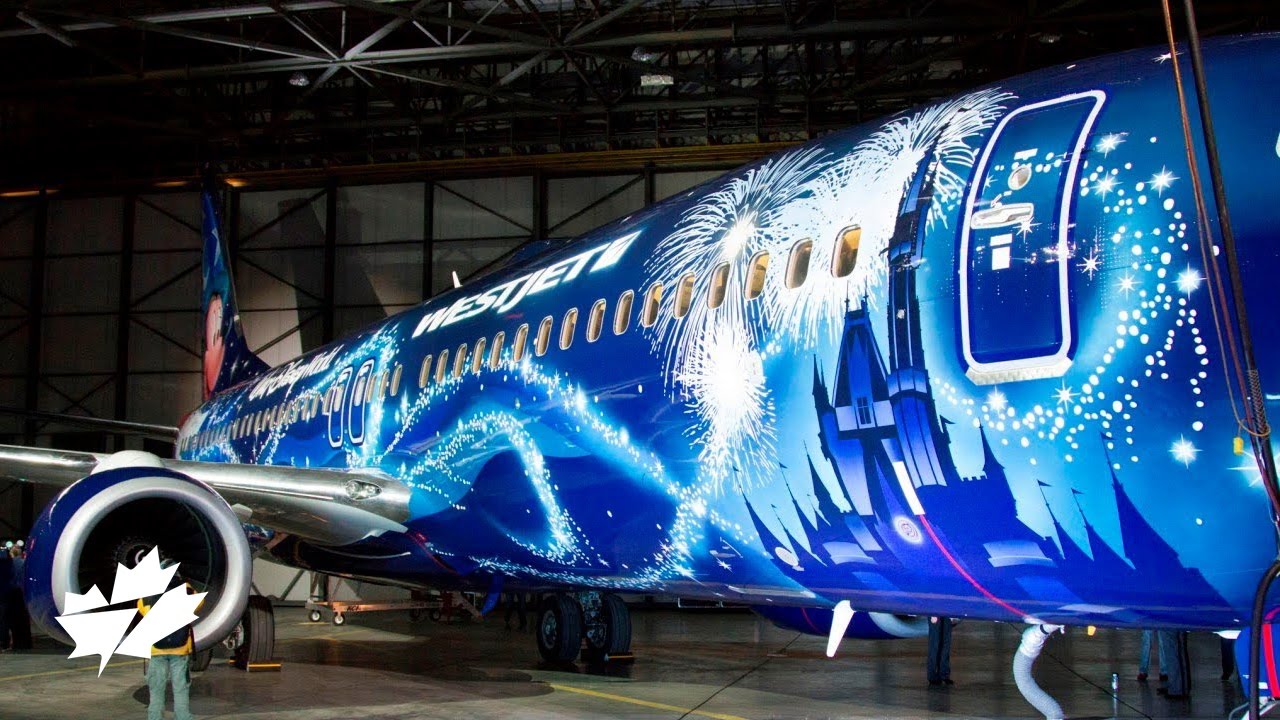 1280x720 Painting The Westjet - Airplane Painting