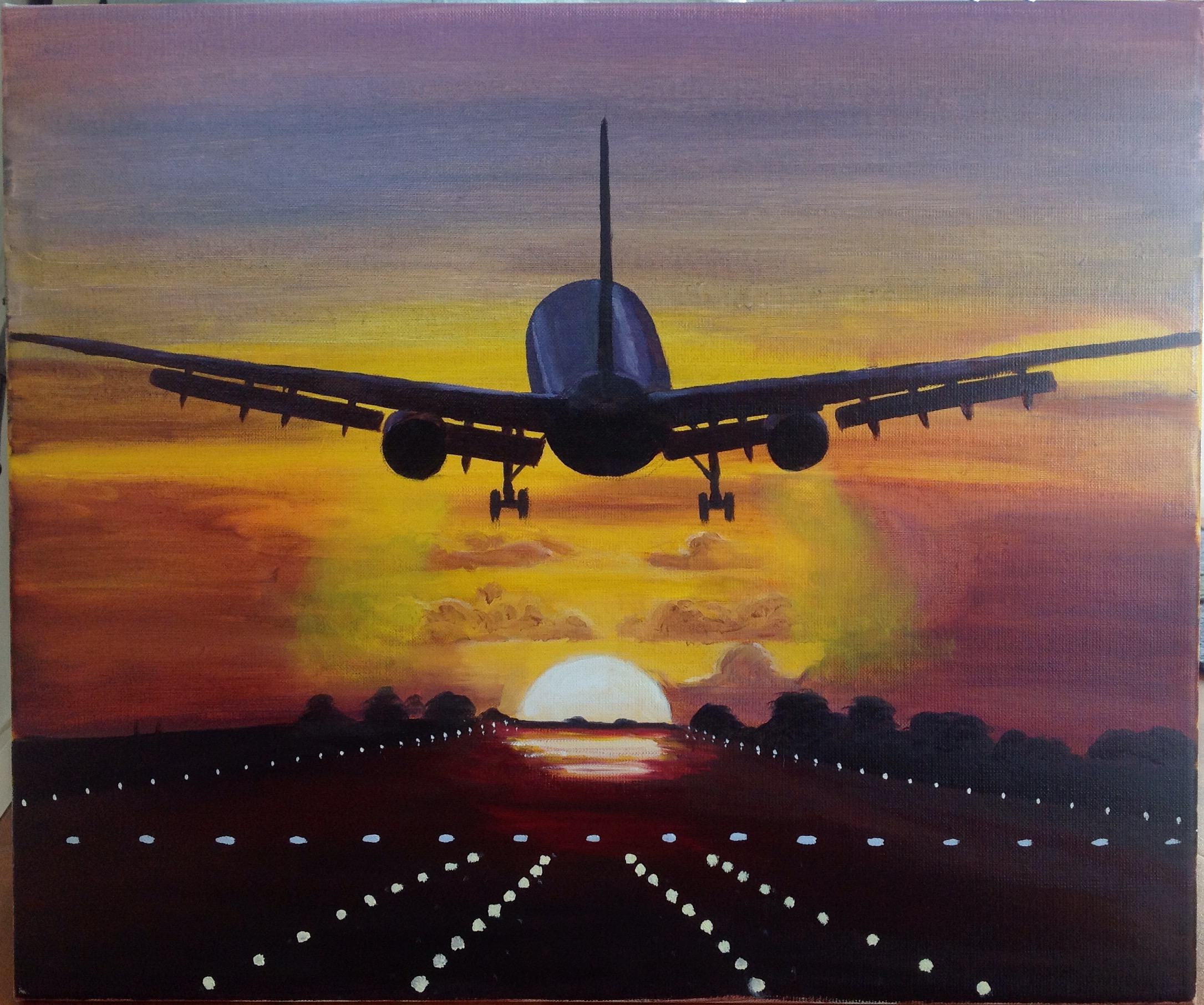 2171x1812 Airplane Painting Artworks By Paukku - Airplane Painting