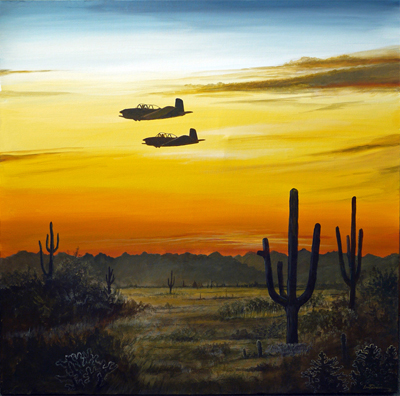 400x396 About The Artist - Airplane Painting On Canvas