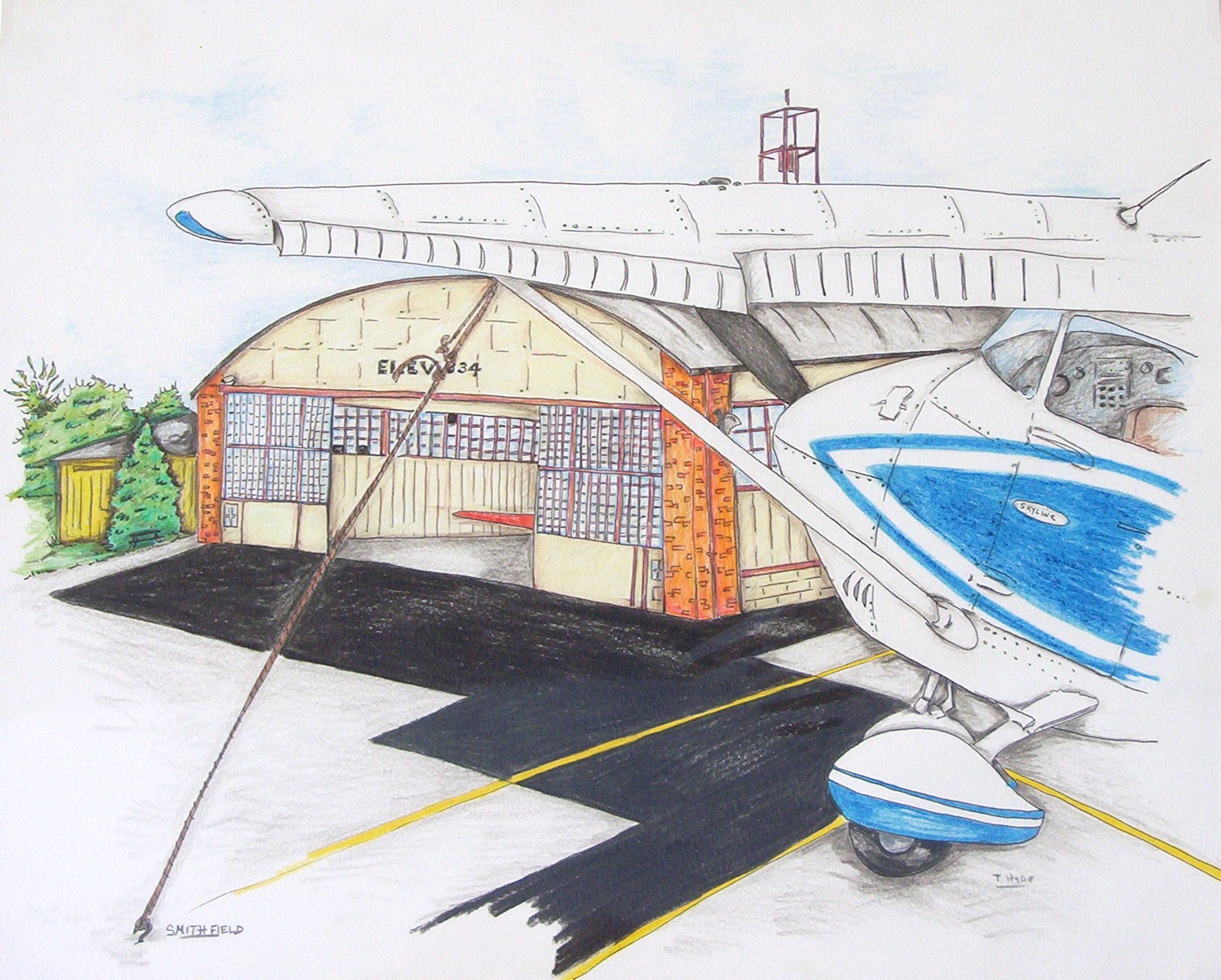 1513x1214 May 2009 Dissengallery's Blog Page 2 - Airport Painting