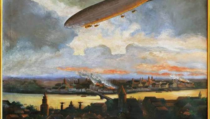 670x380 History Of The Airship Port Location - Airship Painting