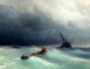 300x231 Ivan Aivazovsky Oil Painting Wave Sailing Art Wall Picture Hd - Aivazovsky Painting