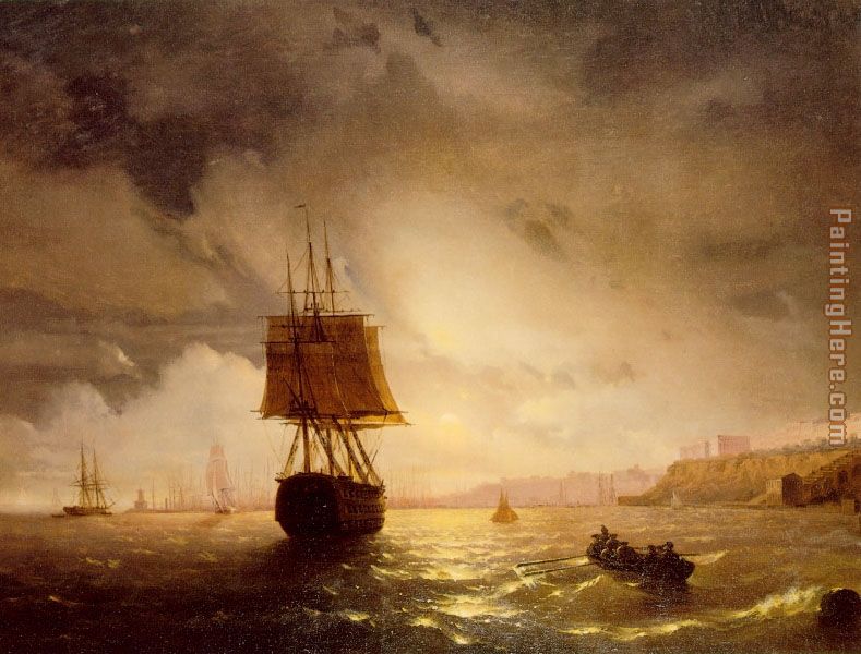 789x600 Ivan Constantinovich Aivazovsky The Harbor - Aivazovsky Painting