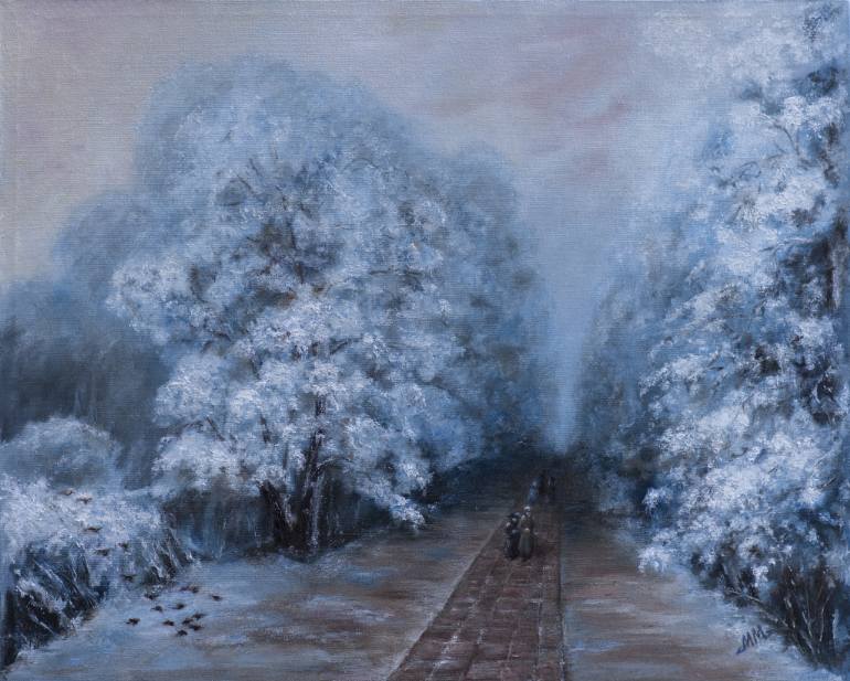 770x617 Saatchi Art Winter Park Inspired By Ivan Aivazovsky Painting By - Aivazovsky Painting