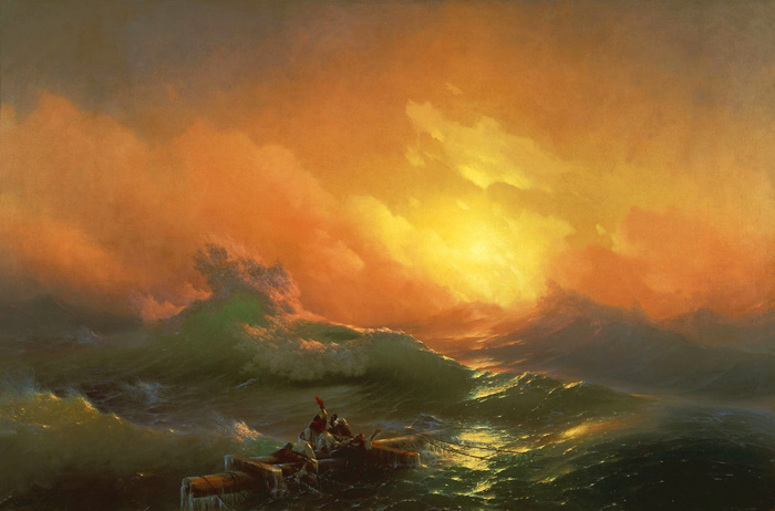 700x462 The Ninth Wave, 1850 - Aivazovsky Painting
