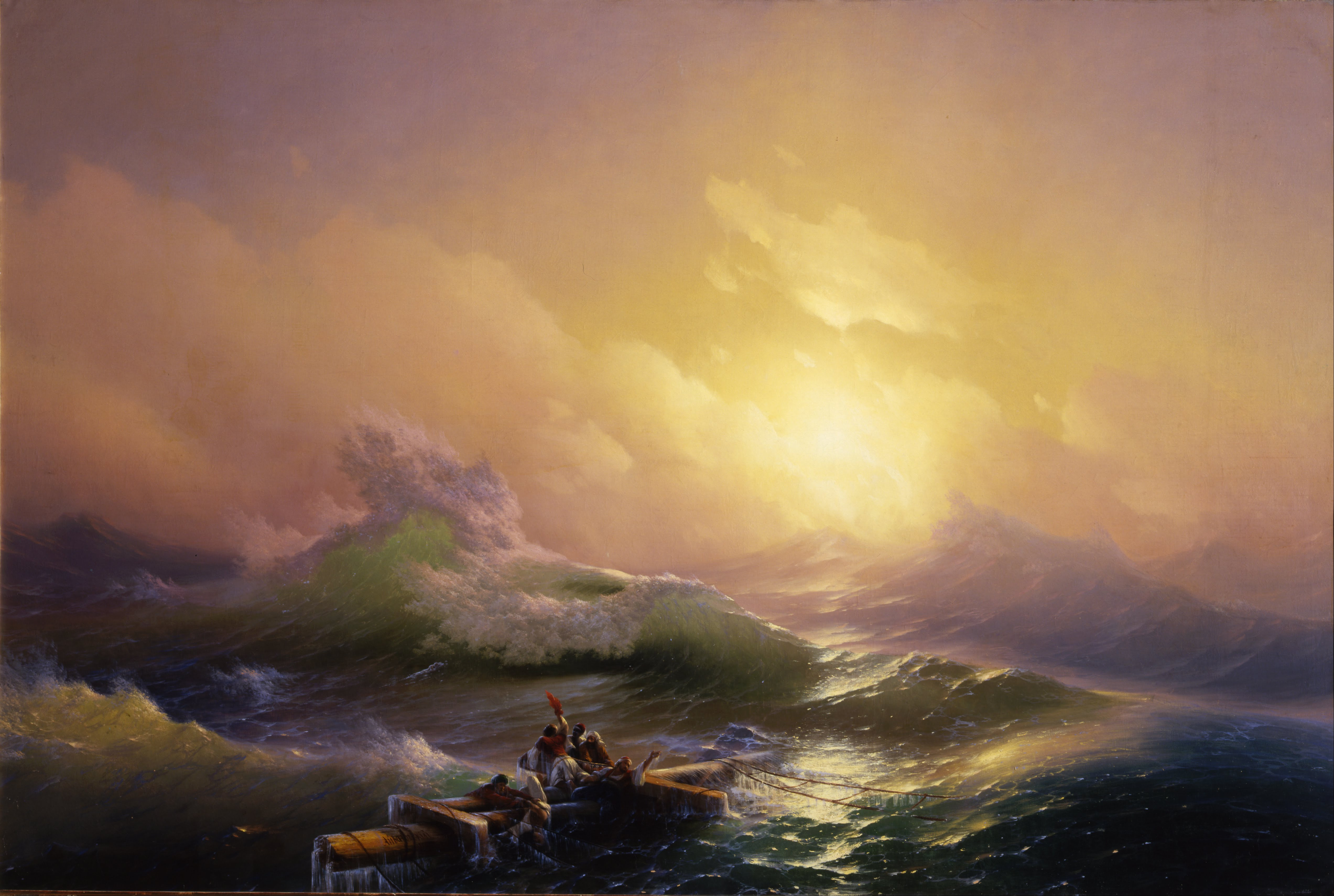 5090x3420 The Ninth Wave - Aivazovsky Painting