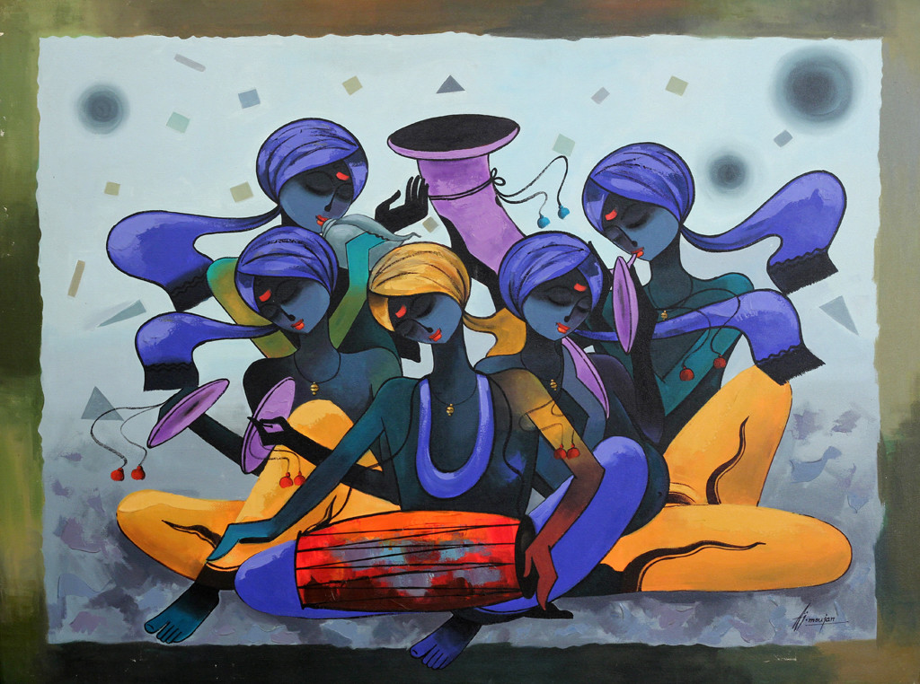 1024x762 Untitled By Artist A J Moujan Decorative, Painting Mojarto - Aj Painting