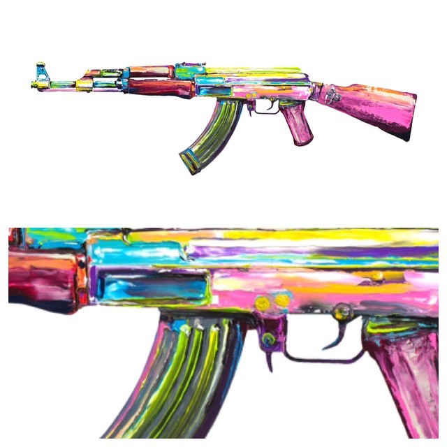 Ak 47 Painting at PaintingValley.com | Explore collection of Ak 47 Painting