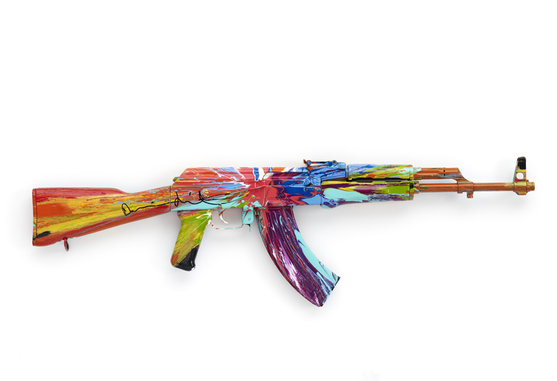557x381 Damien Hirst's Ak47 Artwork Up For Sale Art Agenda Phaidon - Ak 47 Painting
