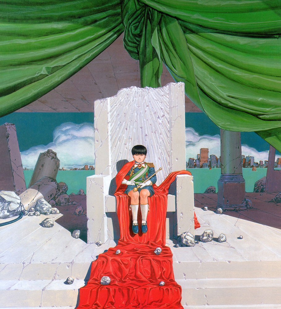 909x1000 Katsuhiro Otomo Akira Painting - Akira Painting