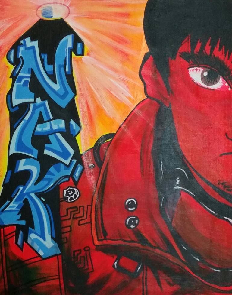 770x976 Saatchi Art Nak Vs Akira Painting By Kevin Santos Nac Nak - Akira Painting