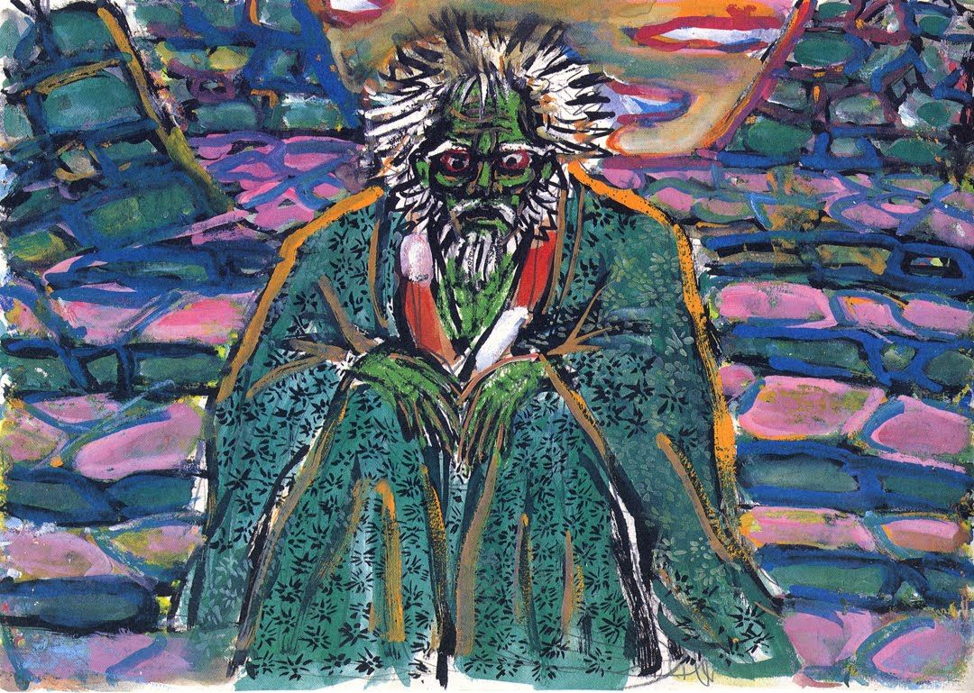 1080x769 Willydanjonih The Paintings Of Akira Kurosawa) King Lear - Akira Painting