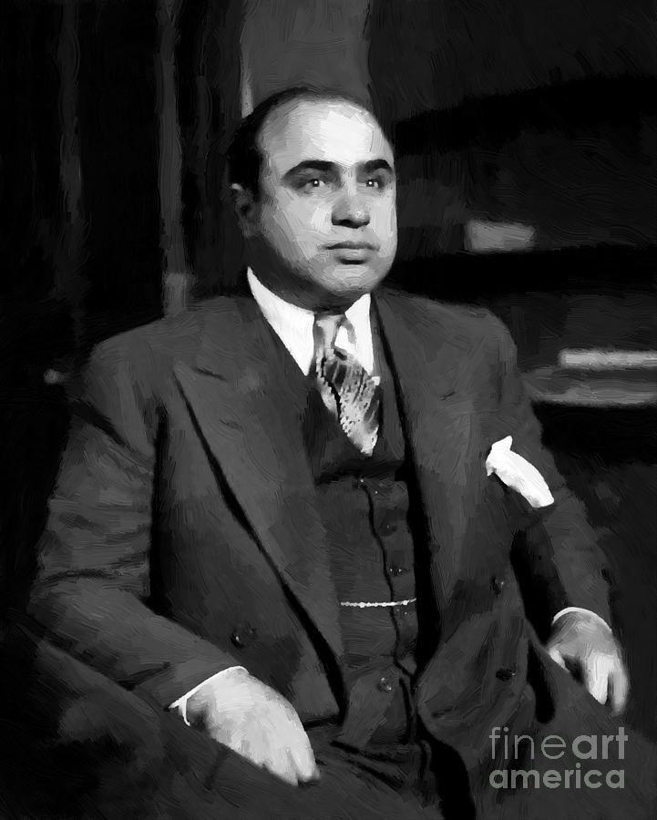 721x900 Al Capone Painting - Al Capone Painting