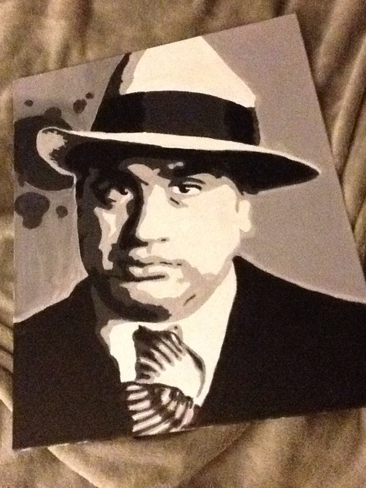 746x994 Al Capone Painting By Brmonsterps - Al Capone Painting