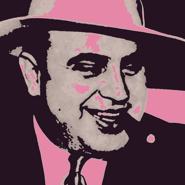 650x650 Al Capone Pop Art By Roseann Riggi Knudson - Al Capone Painting