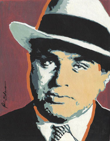 375x481 Al Capone Al Capone - Al Capone Painting