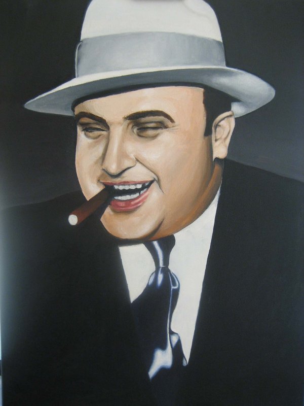 600x800 Al Capone By Ravenism89 - Al Capone Painting
