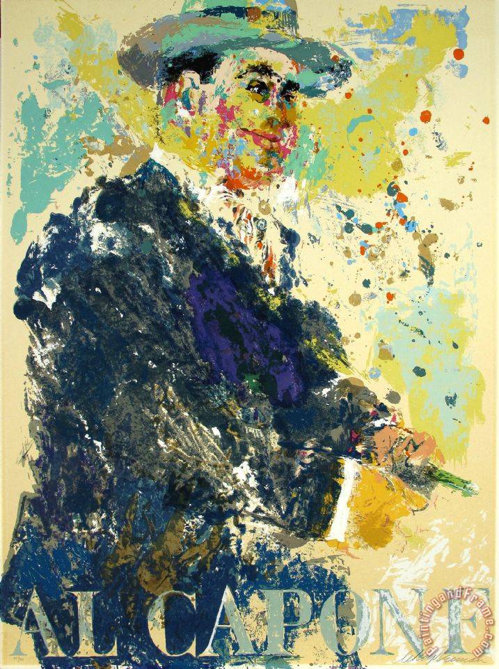 717x960 Leroy Neiman Al Capone Painting - Al Capone Painting