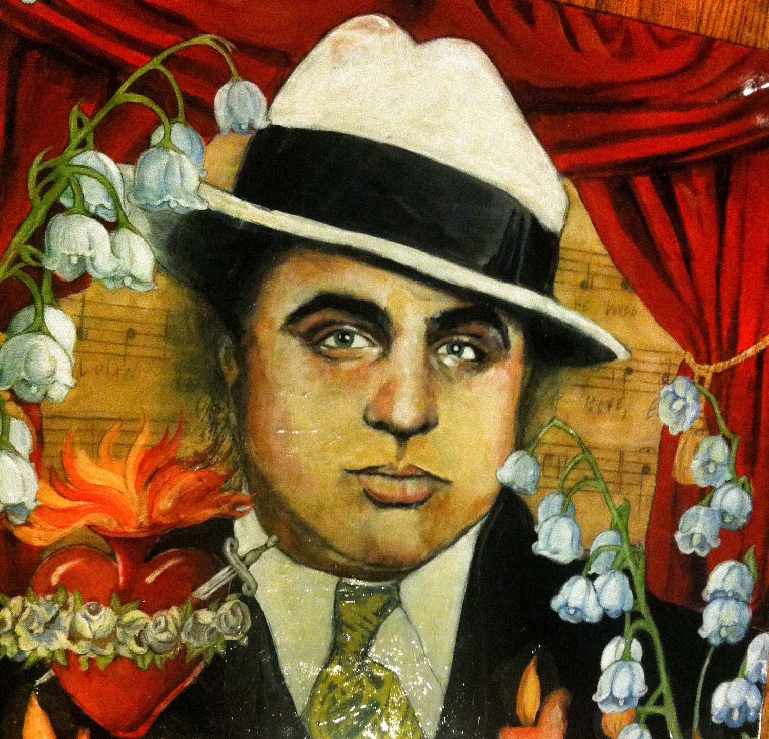 1500x1441 Lessons In Time Travel Conjuring Al Capone Part 1 Chaos - Al Capone Painting