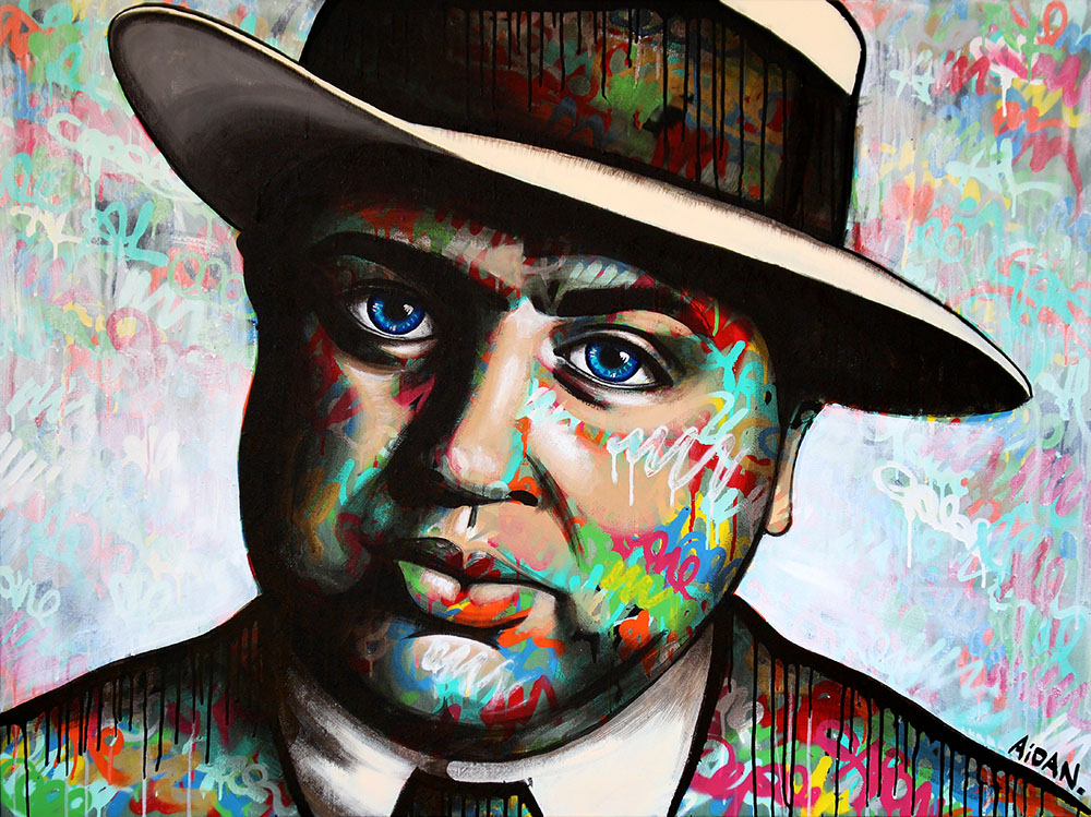 1000x749 Al Capone - Al Capone Painting